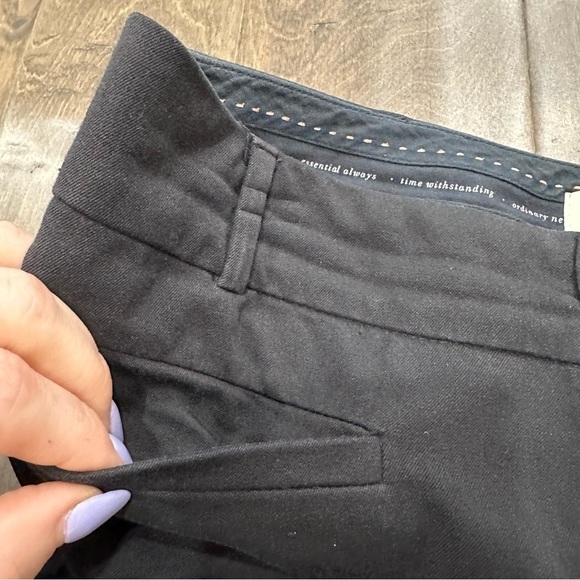 Anthropologie the essential slim Black Dress Pants size 0 - Picture 5 of 6